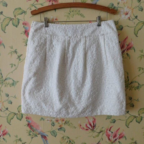 🌿🌺 Peace & Love Embroidered Floral Skirt 🌺 - Picture 1 of 7